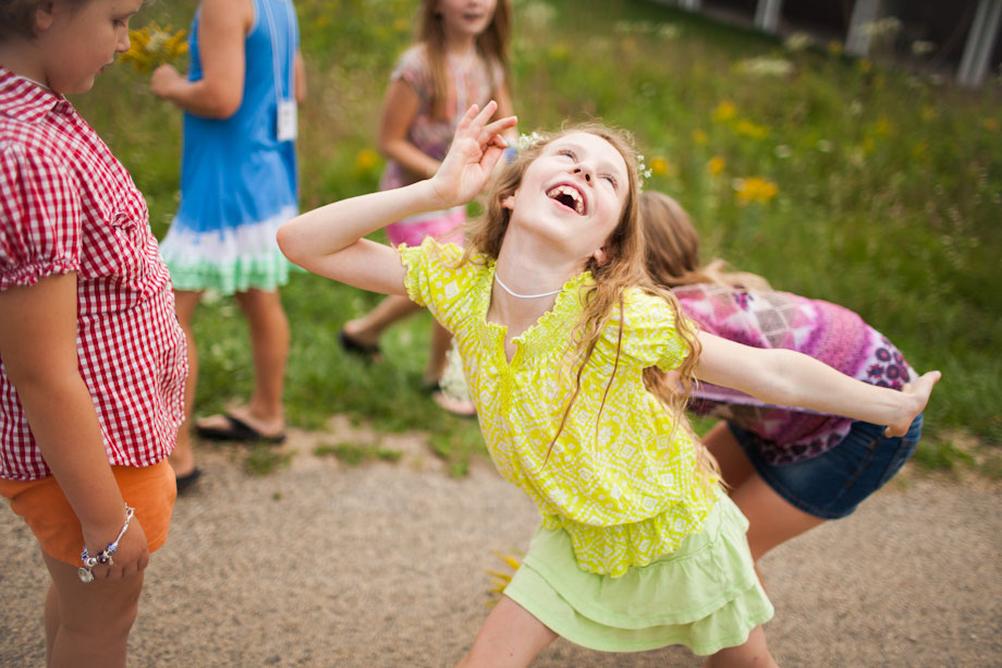 In this supportive environment, the children express themselves freely.