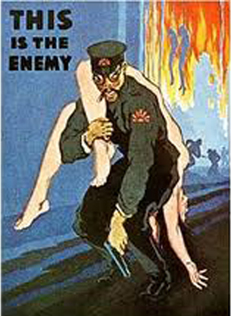 WW2 US Propaganda Poster against Japanese THIS IS THE ENEMY