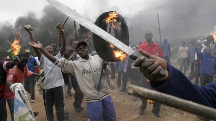 A typical day out shopping in Kenya.