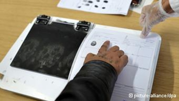 The foreign traitors and criminals are unhappy at the idea of German soldiers taking their fingerprints. The foreign traitors and criminals are unhappy at the idea of German soldiers taking their fingerprints.
