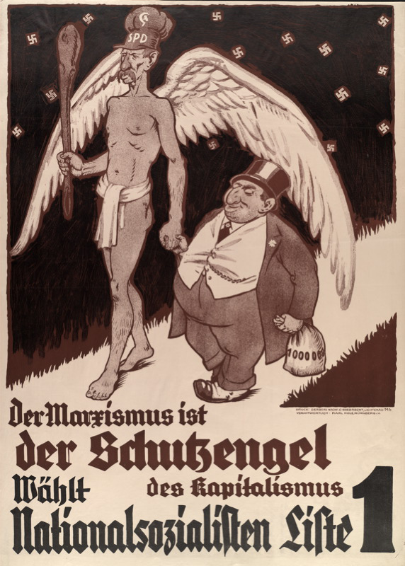 Hitler came to understand, through experience, that capitalism and communism were two sides of the same Jewish coin.