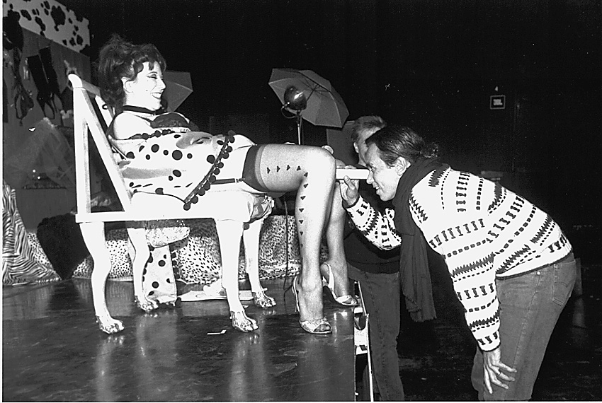 Annie Sprinkle, Jewish feminist and pornographer, practicing indecent exposure in a public venue and pretending it’s an 'art form'.