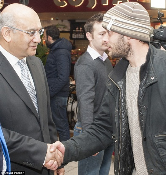 Keith Vaz turns up at Luton airport to officially welcome the eastern invaders come to undercut the wages of the indigenous British people. Keith Vaz turns up at Luton airport to officially welcome the eastern invaders come to undercut the wages of the indigenous British people.