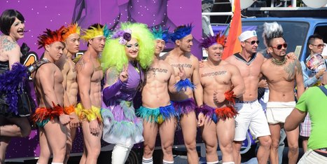 Typical scene from a "gay pride" parade. Only a fascist would want to prevent his children from seeing this.