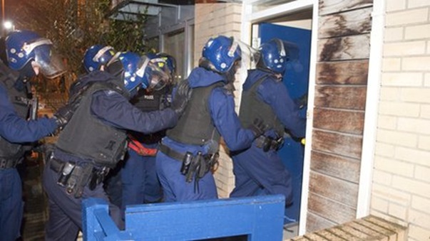 Thursday's raids across the UK were linked to one south London gang Thursday's raids across the UK were linked to one south London gang