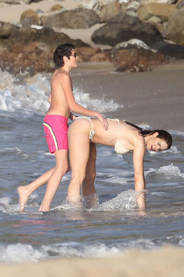 Note that this is a separate beach outing. So they can't use the excuse they were drunk or on drugs the other time.