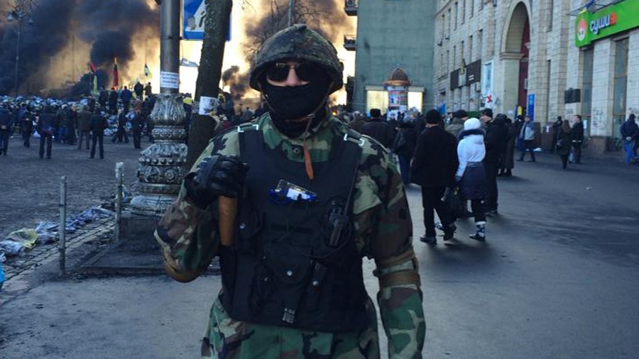 "Delta," an IDF Jewish terrorist who helped to overthrow the democratically elected government of the Ukraine.