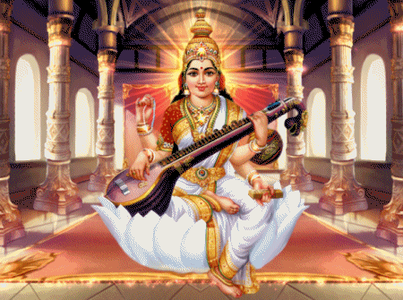 Goddess Sarasvati - Satva - White