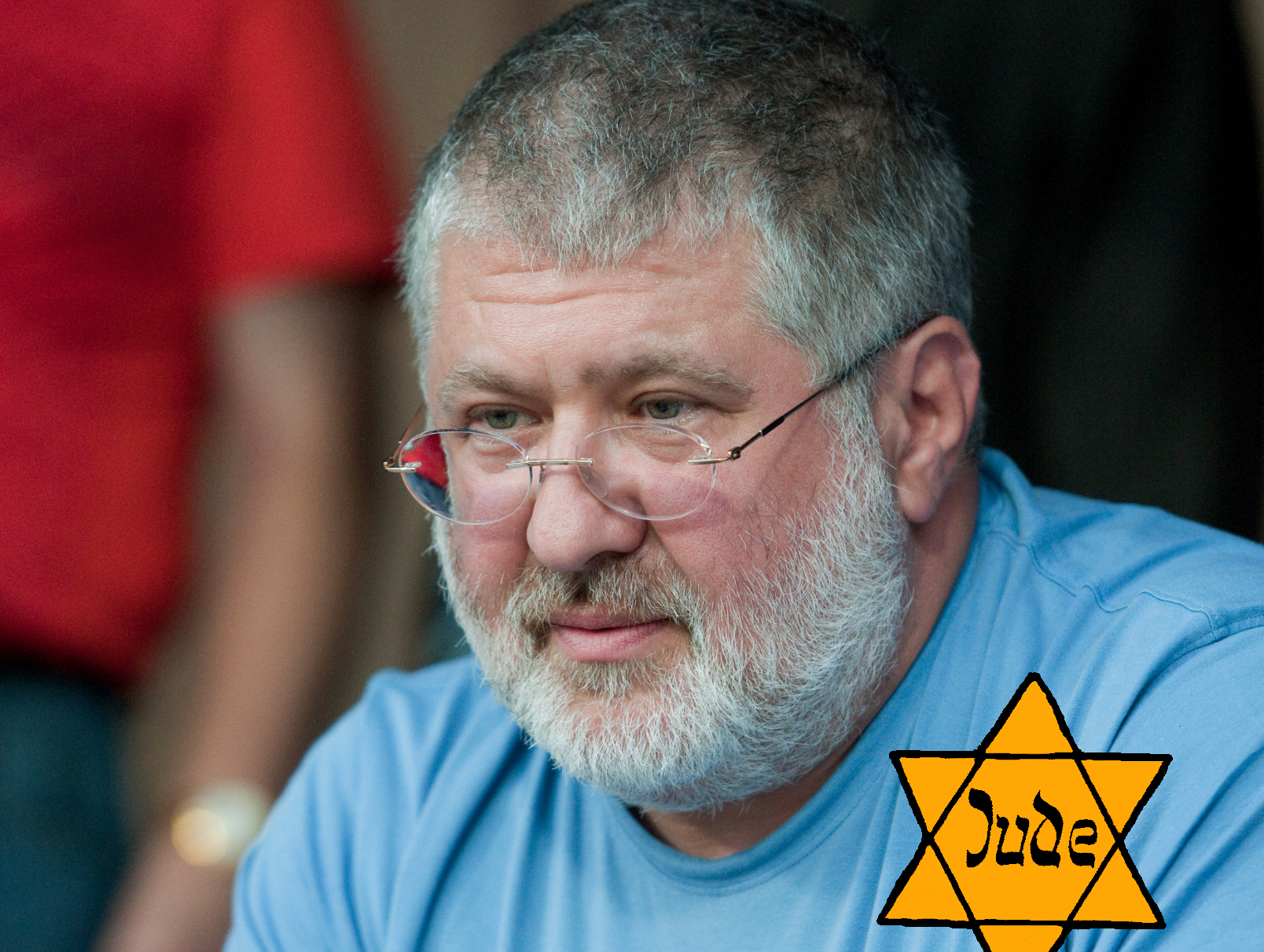 Sloppy fat billionaire Israeli dual-citizen Jew, Igor Kolomoisky, appointed as governor of an Eastern province of the Ukraine by the Maidan revolution.