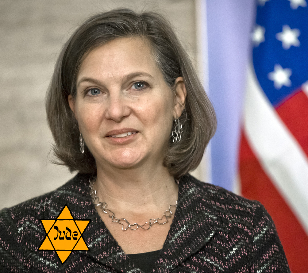 Neoconservative Jew Victoria Nuland, famed for her "fuck the EU" tape, where she was caught planning the aftermath of the Ukrainian revolution.