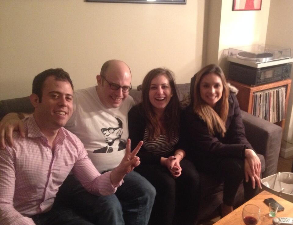 Jews Jamie Kirchick, Eli Lake, Rosie Gray and Liz Wahl. Kike Lake is even wearing a Begin t-shirt!