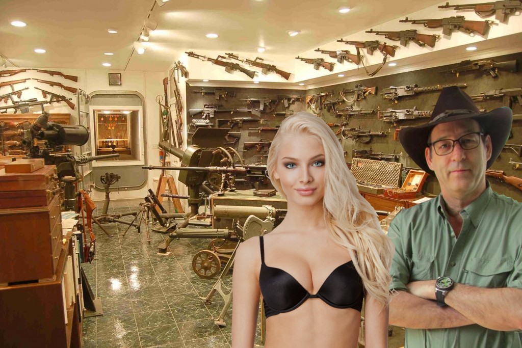 Ben and Tina Garrison, pictured in the basement of their Northwest Front compound in 2011.