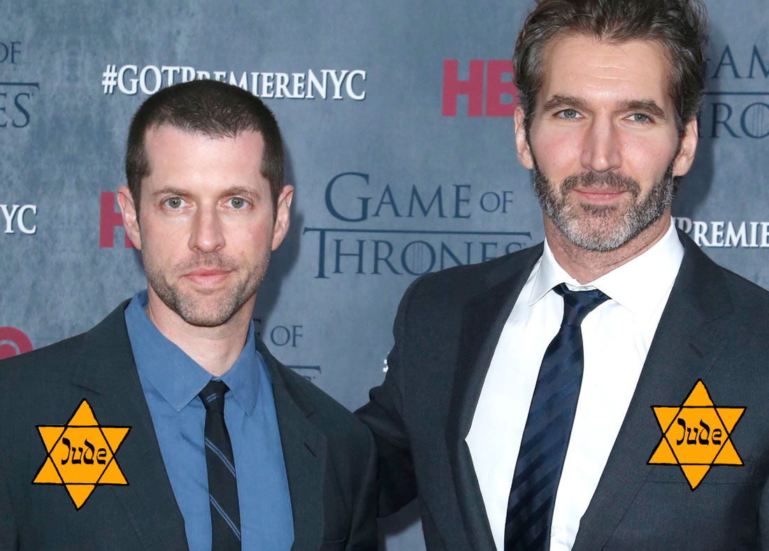 DB Weiss and David Benioff, Jew producers of Game of Thrones