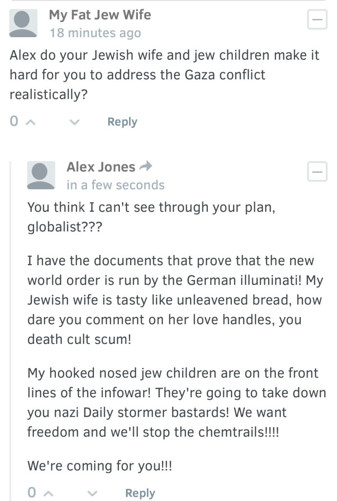alex jones responds daily stormer 18