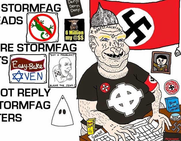 Here's one image Liddell used to characterize the readership of the Daily Stormer.