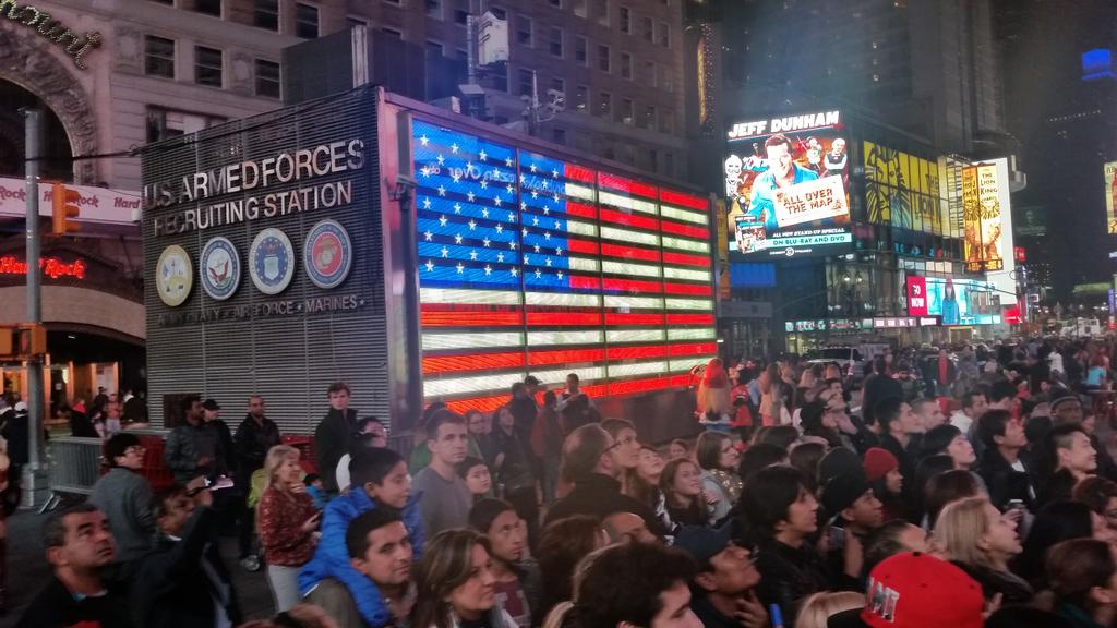 Countdown in Times Square...