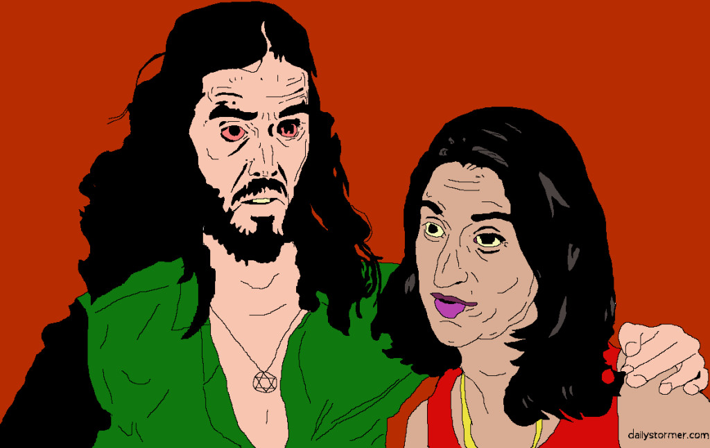 What is Russell Brand doing cuddling up to Luciana Berger??? Find out soon!