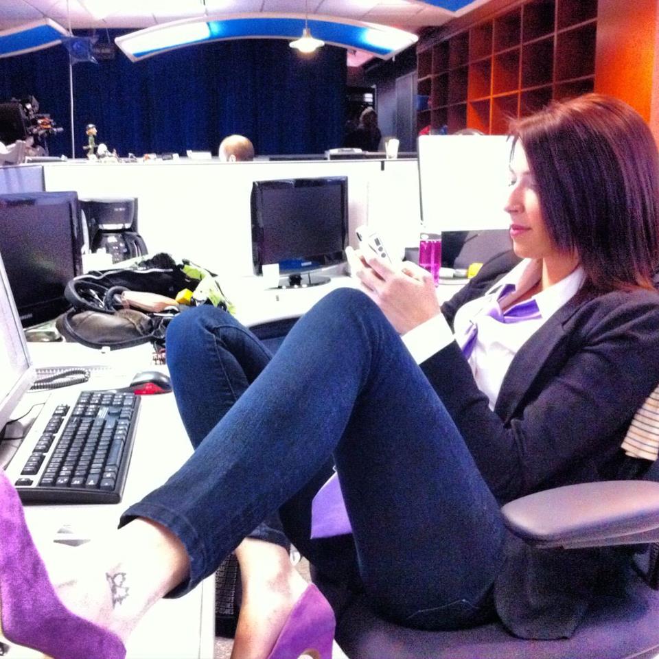 Another picture of Abby Martin, best legs SJW 2012 award winner
