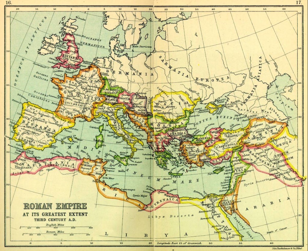 The Roman Empire at its greatest extent