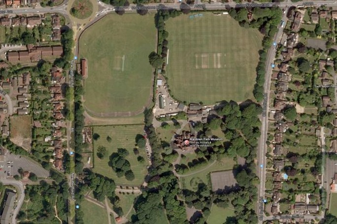 An-aerial-view-of-Wardown-Park-in-Luton An-aerial-view-of-Wardown-Park-in-Luton