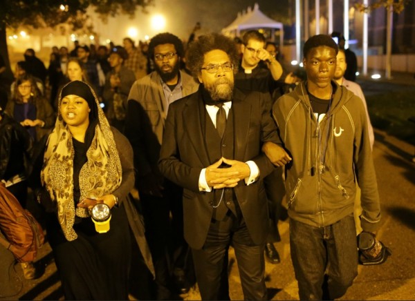 A violent criminal Black revolutionary pictured with a famous and influential accused felony arsonist.