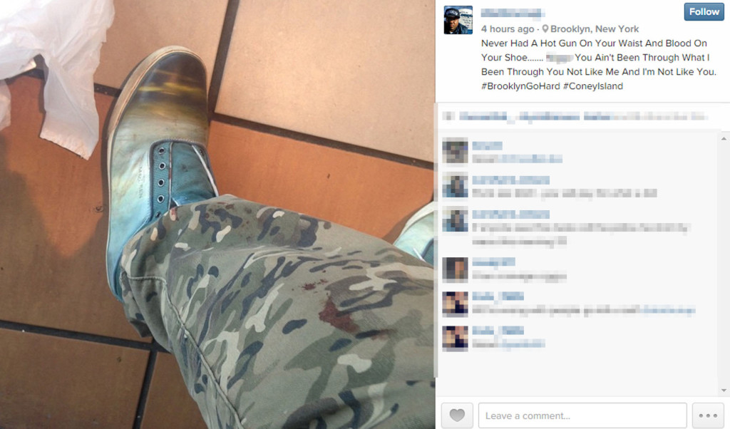 In another post just before the attack, he quoted the 50 Cent song "."