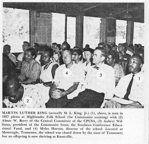 King at communist school with Jew friends.