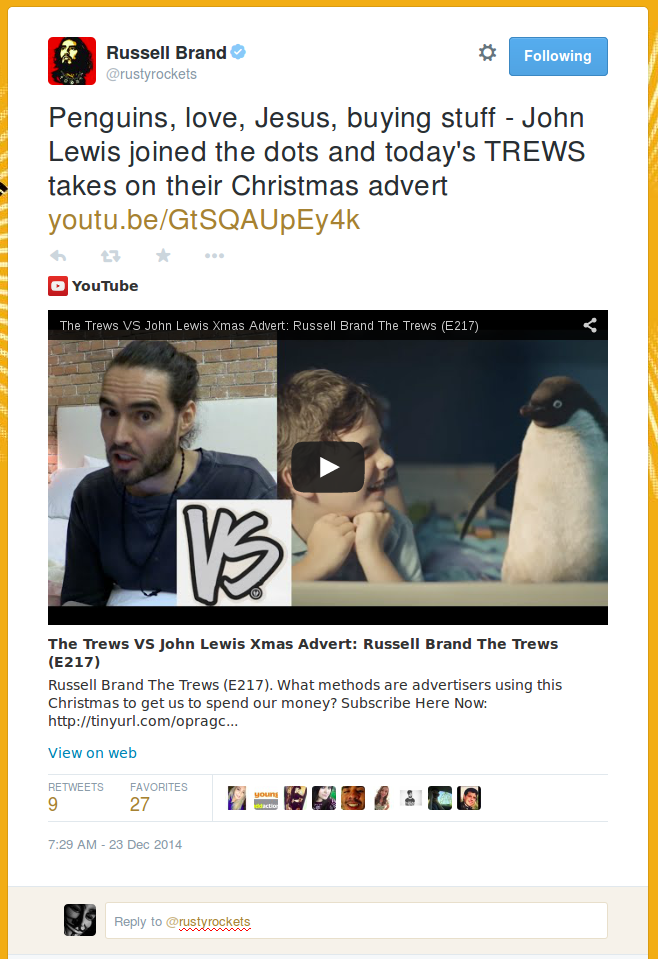russell brand christmas