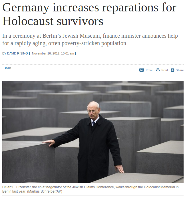 You must give these shekels because of the lampshading your grandfathers did to innocent Jew banksters.