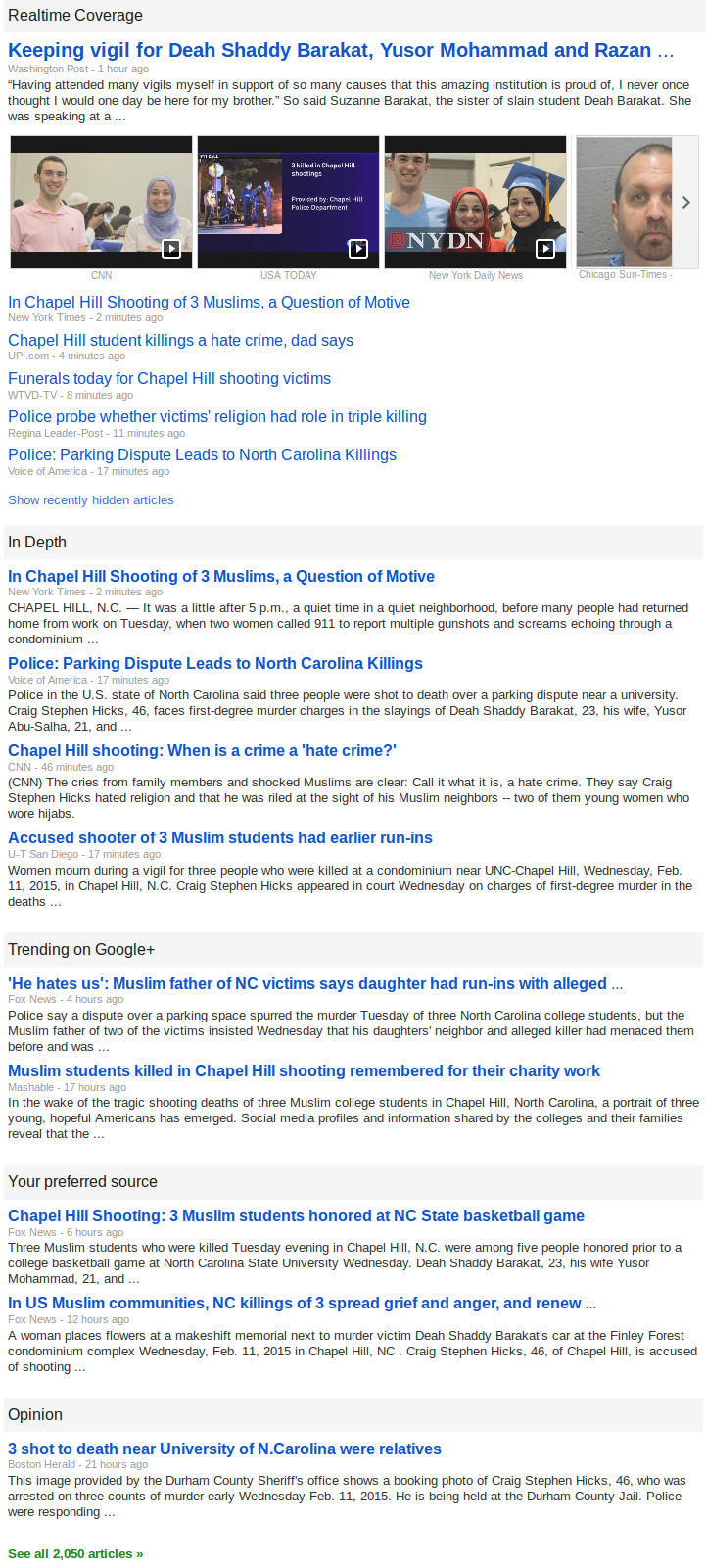 more stories you say? If it was Moslems shooting Whites it would be six million times that!
