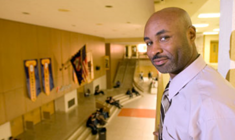 Nathaniel Rouse, principal of the school and organizer of the event, doesn't want to see any colored eyes looking at his colored people.