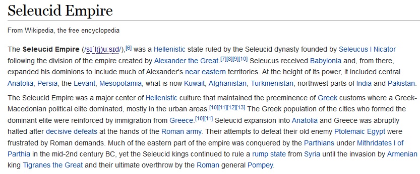 Seleucid history is White history.