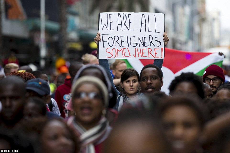 hite SJW female with obligatory nose-ring calling for peace among Negro hordes.