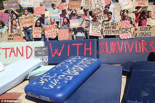 The entire global feminist movement organized in support of this woman, after a judge dismissed the case, because they believe whenever a woman says a rape happened it must be treated as true fact.
