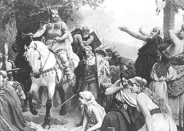 "Keep your bread, soft man, we have come for your meats - and your women."