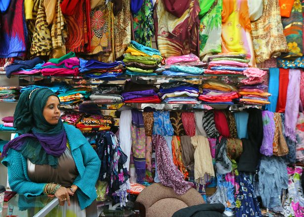 Where would you buy colored rags if it were not for Somalian stores (note that these are a special type of colored rag which is not available at Walmart)?