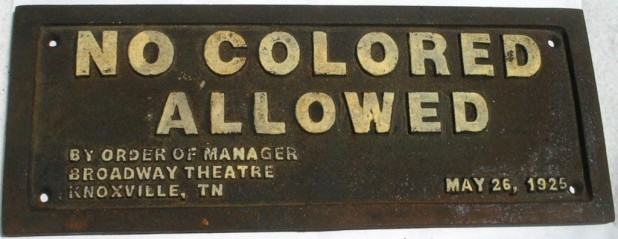 Coloreds are not allowed.