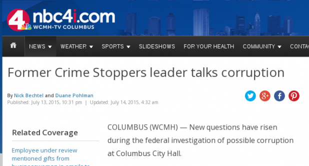 Yes, let's talk crime and corruption, Duane.