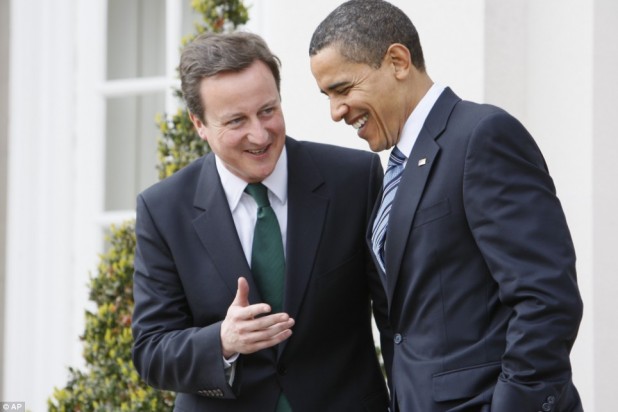 "So you'll be over tonight at 9? My wife she's just - whoo - she's just dying to meet you." -Cameron to Obama