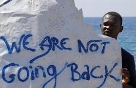 This sign should be in White hands and should read, "We are not going black"