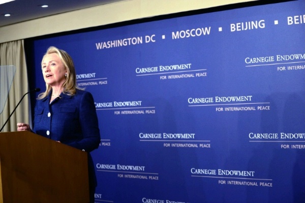 Hillary speaks to the Carnegie Endowment for International Peace