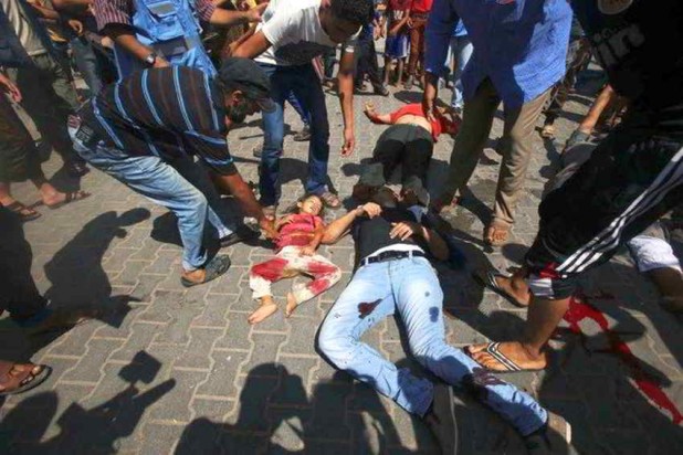 This is after the Jews bombed a UN protected school during "Operation Protective Edge" last year. It's what the working class of Britain wants to see.