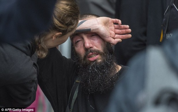 Pro-Merkel protester