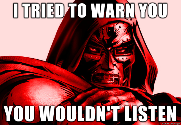 In the wake of the Paris attacks, experts fear that Dr. Doom will win elections in Latveria.
