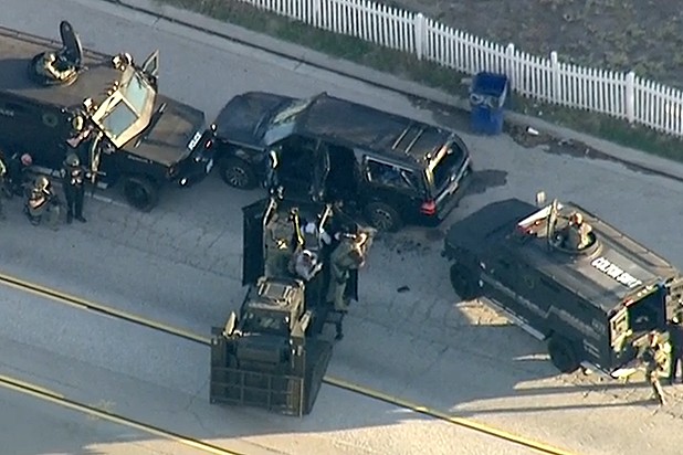 It was actually just a forklift with a thick piece of metal on its forks. But you know, they weren't fighting Solid Snake. 