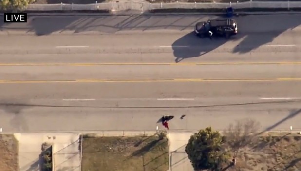 Why didn't he, like, use the car for cover or something?