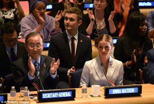 Dawkins at the UN, trying to explain why you would need to know how to fingerpaint to sell watermelons.