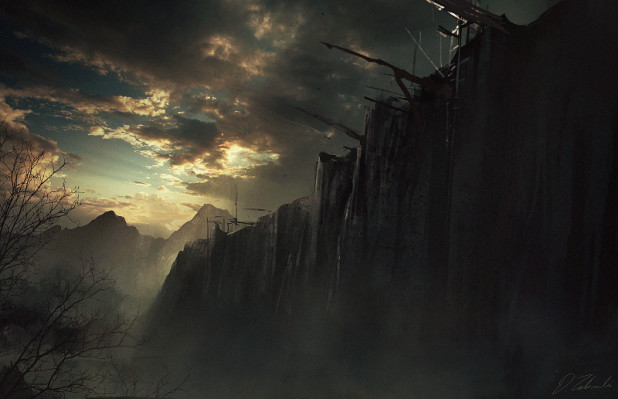 the wall