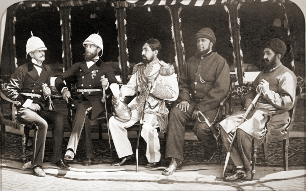 Mohammad_Yaqub_Khan_with_British_officers_in_May_of_1879