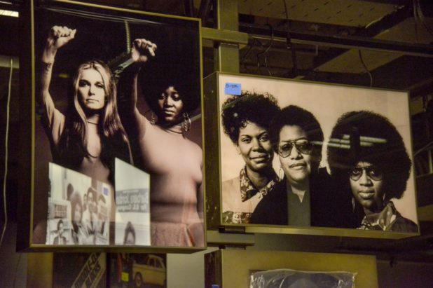 Examples of some of the ideological indoctrination featured at this Jewseum. Is Gloria Steinem "African-American"? So why is she there?